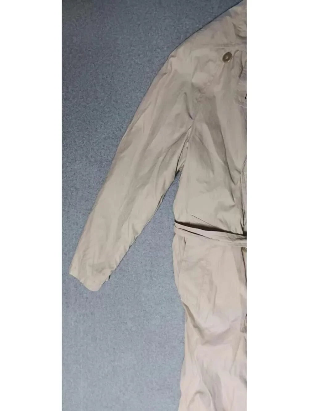 NWT! London Fog Jennifer Trench Coat $215 Womens Size 6 Biege Long Buttons...
